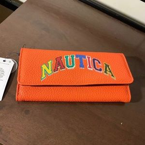 Nautica Big Logo Coral Wallet